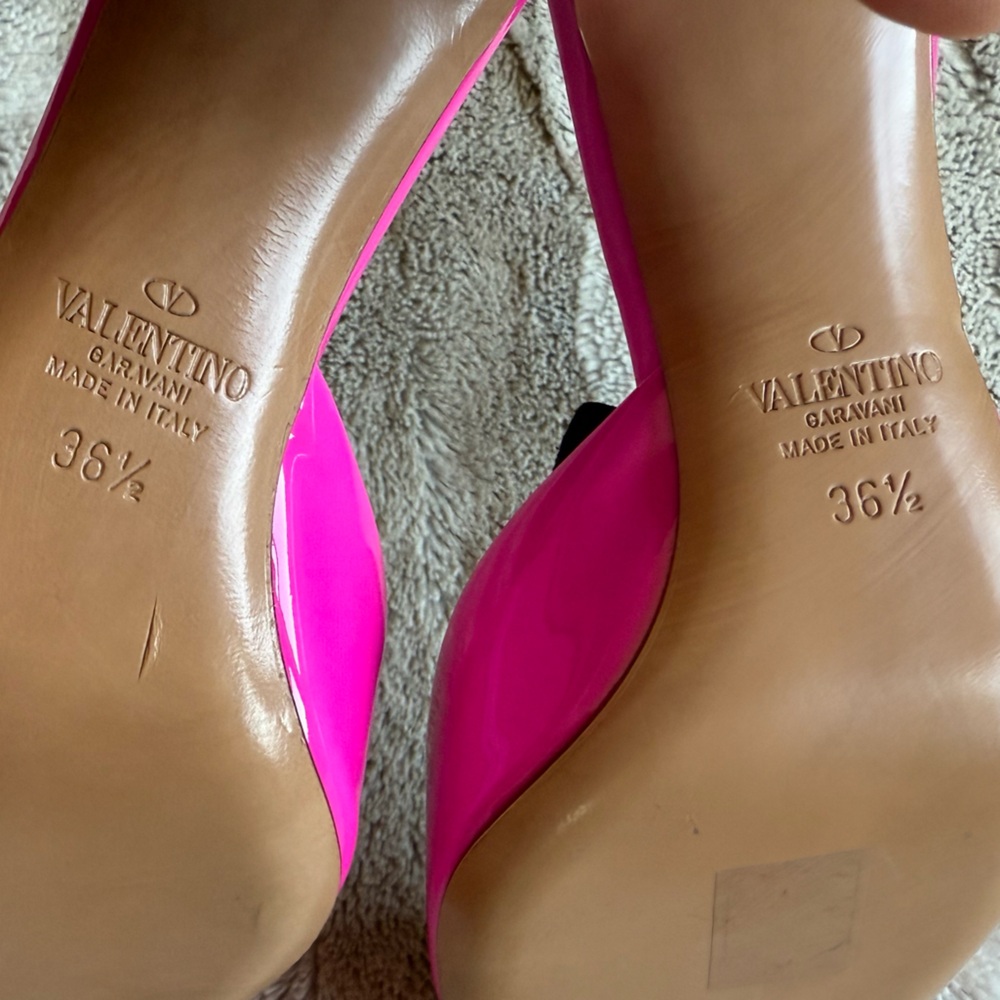 VALENTINO GARAVA Valentino One Stud 70
Patent Mule In Pink Size 36.5 - Picture 12 of 16